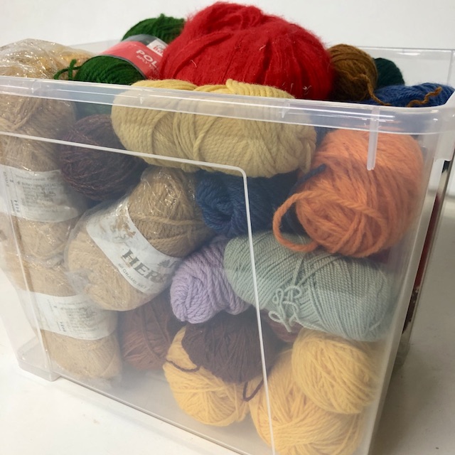 KNITTING WOOL, Box Lot